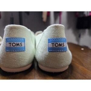 TOMS Classic Alpargata Mint Green Canvas Slip On Flats Shoes Womens 9.5